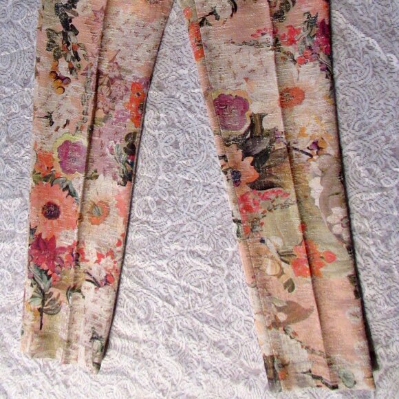 Tory Burch Womens Colorful Floral Trouser Size 4, Cotton Blend - Picture 10 of 13